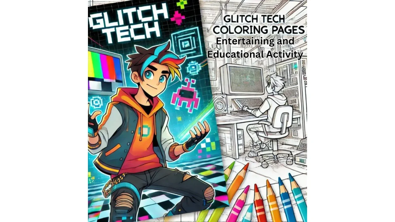 Glitch Tech Coloring Pages Entertaining and Educational Activity