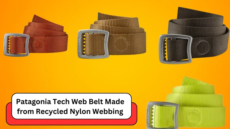 Patagonia Tech Web Belt Made from Recycled Nylon Webbing